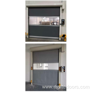 Anti-static fast rolling shutter door